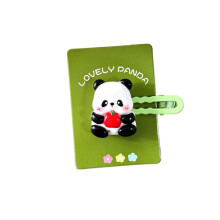 Panda Hair Clip Cartoon Animal Barrette for Women Girls, Cute Panda Hair Accessory Secure Hold
