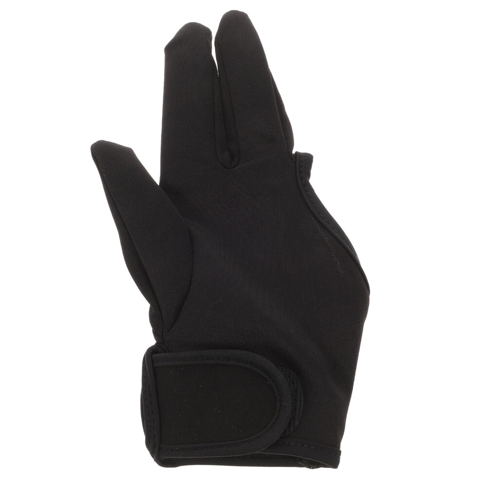 Heat Resistant ThreeFinger Hair Styling Glove for Curling and Straightening, Black Salon Use