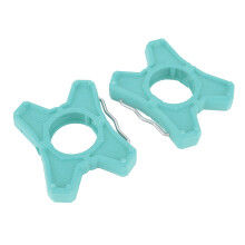 1 par de adaptadores de pedal de ABS para bicicleta, soporte plano, azul