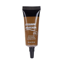 Waterproof Mascara and Tinted Thickening Eyebrow Gel Kit with Brushes, Smudgeproof Vegan 10ml
