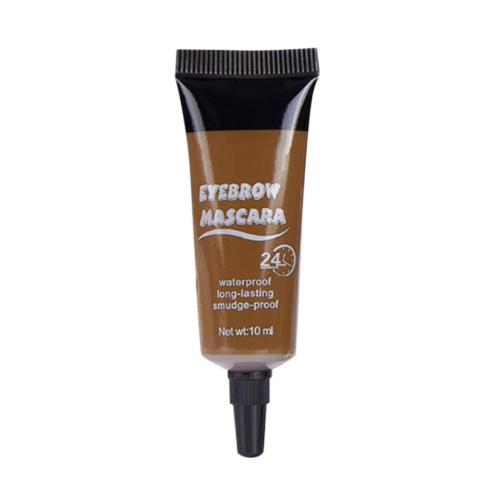 Waterproof Mascara and Tinted Thickening Eyebrow Gel Kit with Brushes, Smudgeproof Vegan 10ml