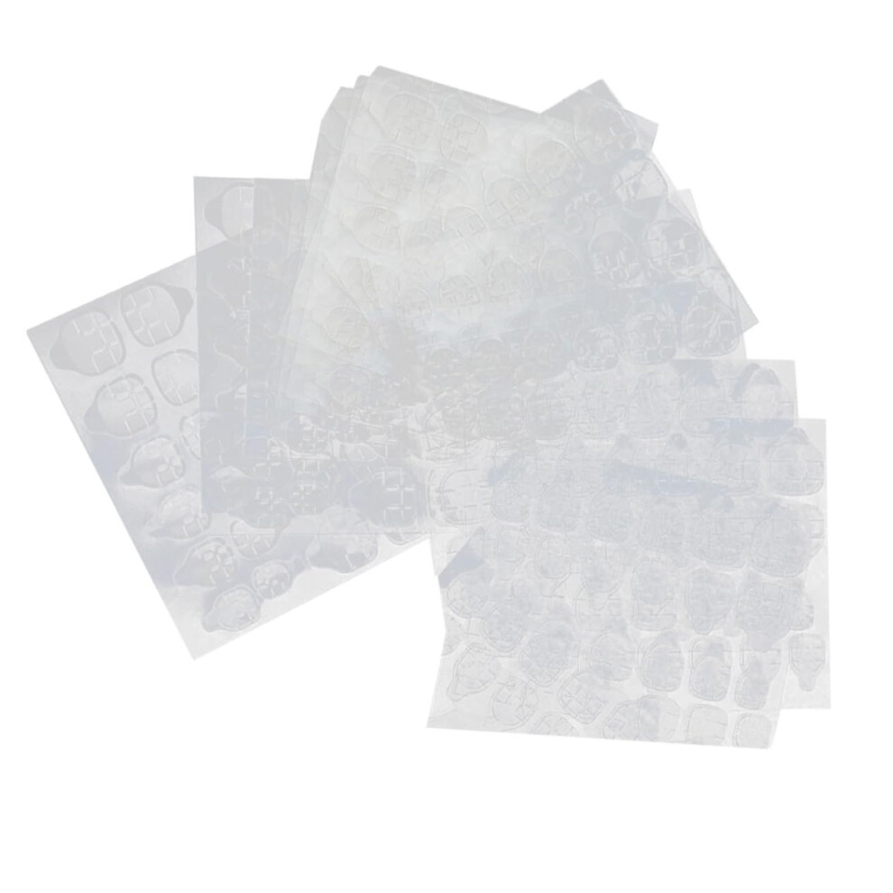 Nail Glue Stickers 20 Sheets Double Sided Adhesive Tabs for Press On Nails Easy Peel Reusable