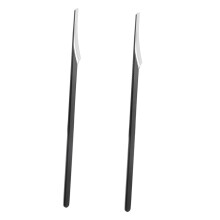 2pcs Professional Foot Callus Remover and Pedicure Tool for Smooth Feet and Cuticle Care Black