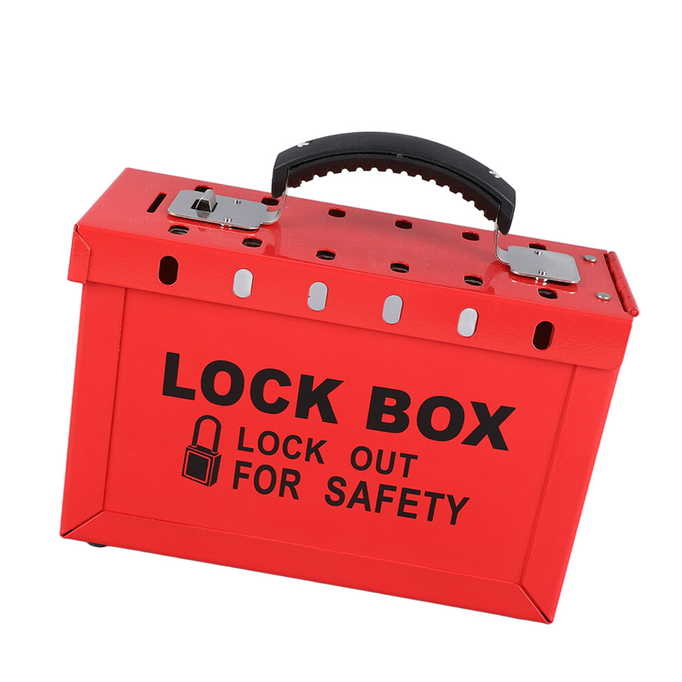 Office & Home Safety Lockout Box Portable Clear Window Lockout Tagout Box 5041393704750