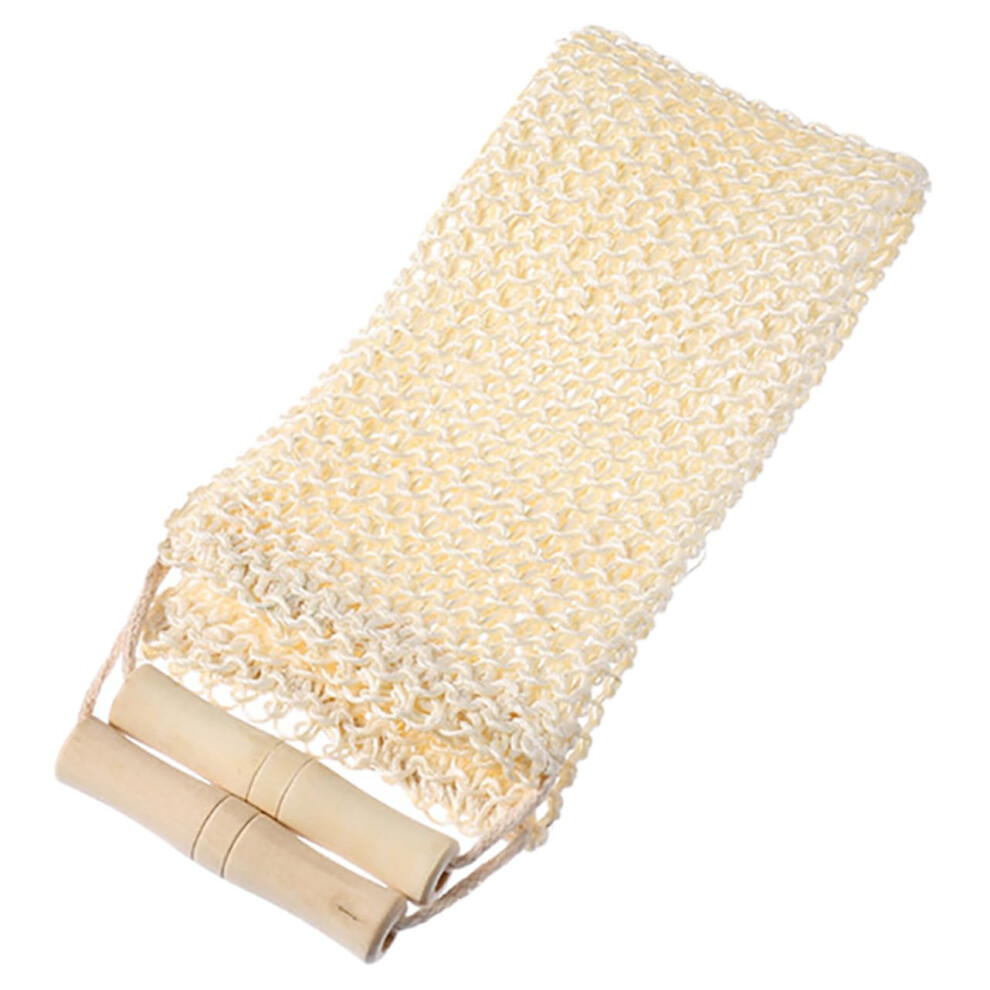 Back Scrubber for Shower Sisal Exfoliating Bath Towel Gentle Body Cleaning Washcloth