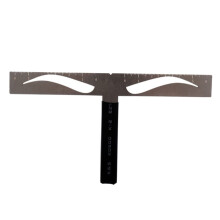 Eyebrow Stencil Kit with Measuring Ruler for Accurate Symmetrical Shaping, Reusable Brow Caliper