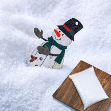 Christmas Fake Snow for Crafts 100g White Artificial Snow Powder for Villages and Winter Displays