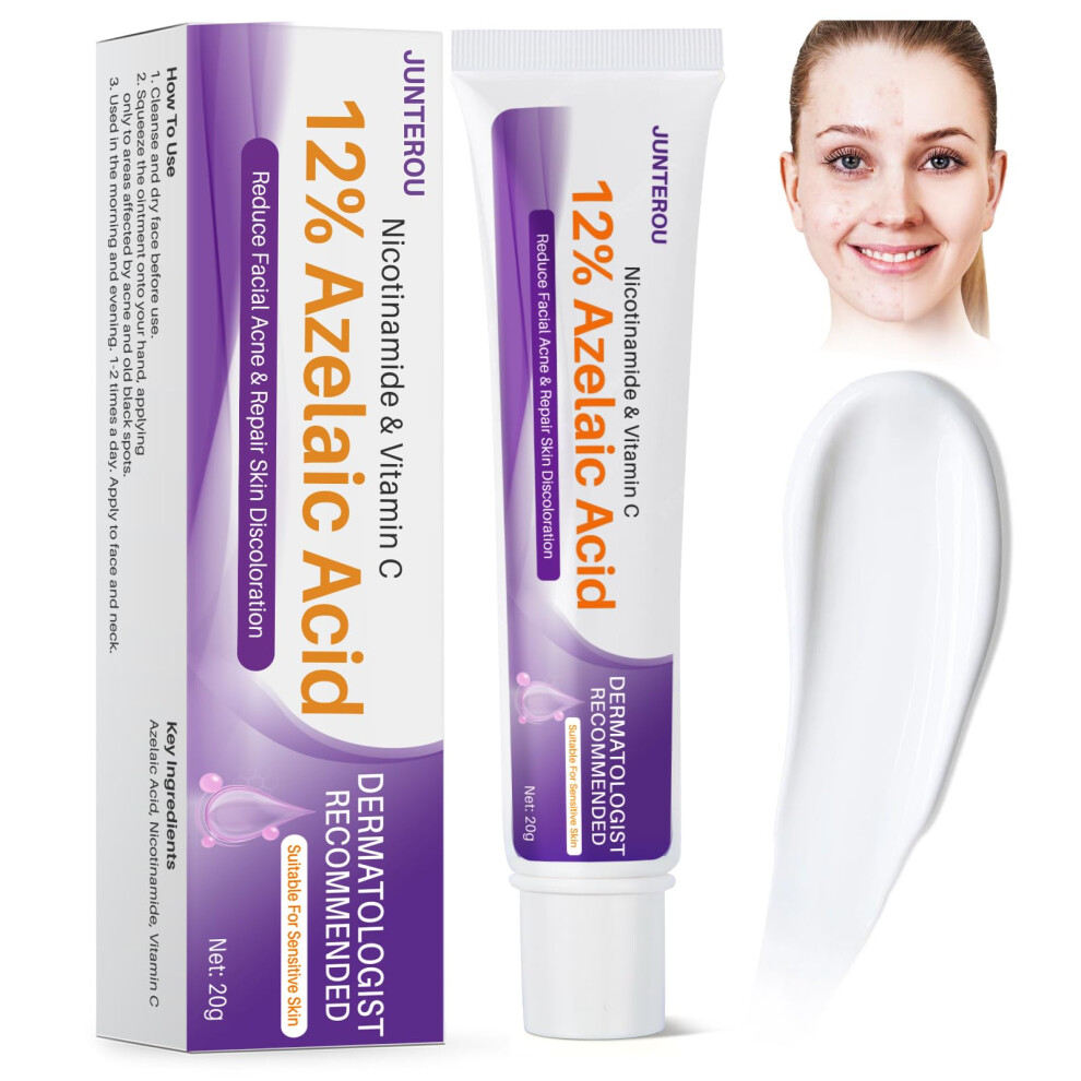 Azelaic Acid Serum 12% for Acne and Redness, Balance Skin Tone and Minimize Pores, 20g