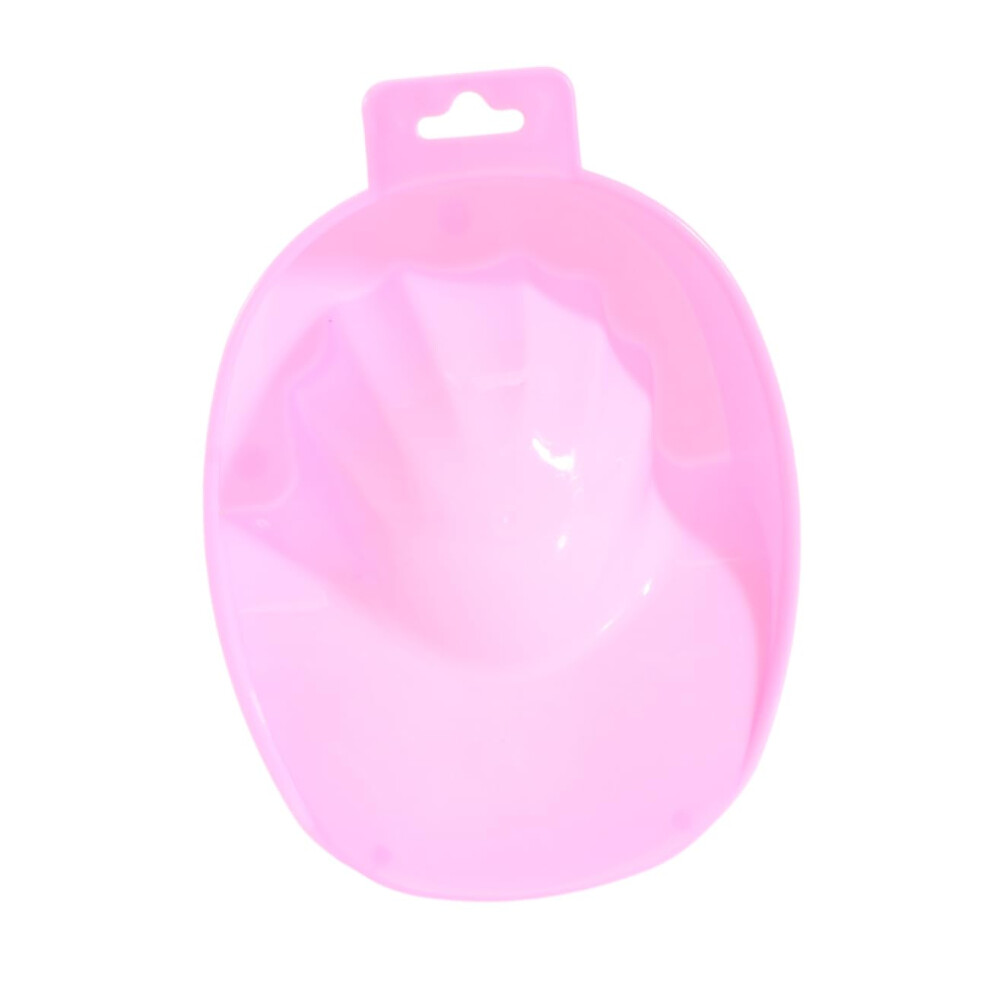 Pink Manicure Bowl For Cuticle Softening And False Nail Removal, Nail Soaker Tray For Home Salon