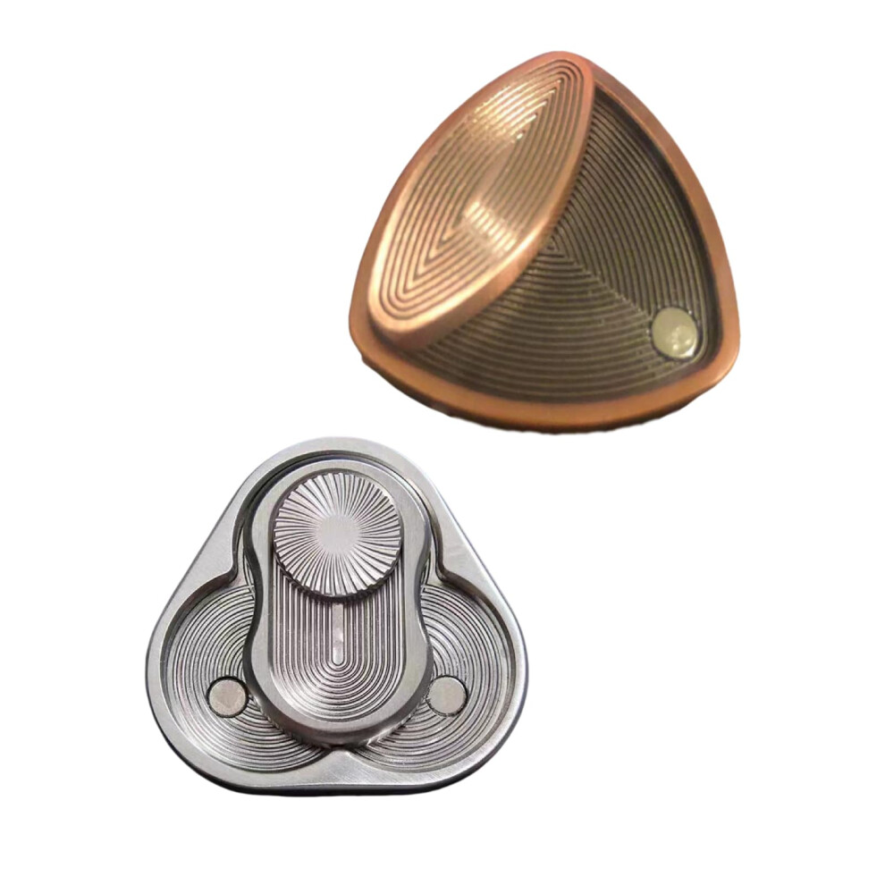 Silver Fidget Slider Triangle Push Card Anxiety Relief Toy With Smooth Sliding For Adults And Kids Copper
