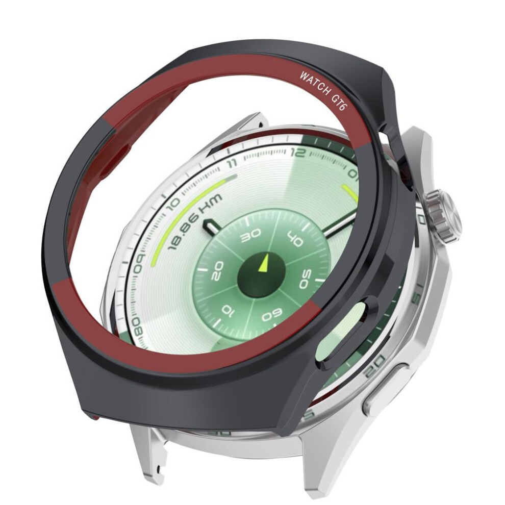 Case Scratchresistant Pc Hollow Cover Lightweight Protective Shell For Huawei Watch Gt6 46Mm Black 9455672950329