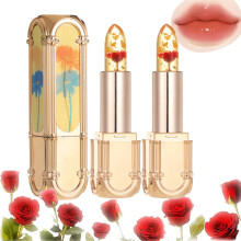 Crystal Flower Lipstick Set 02#*2 Color Changing Moisturizing Long Lasting with Real Flower