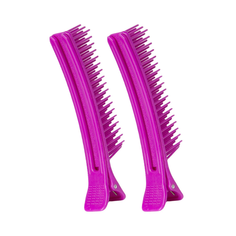 2 Pcs Hair Sectioning Clips with Nonslip Grip, Professional Hair Styling Clips for Salon and Home