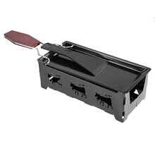 Raclette Cheese Melter with NonStick Pan, Foldable Wood Handle and Spatula for Candlelight Grilling