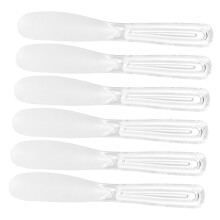 6pcs Transparent Facial Mask Spatula Set for Hygienic Skincare and Precise Cream Mixing