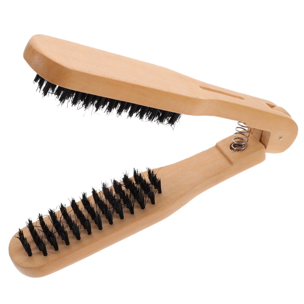 2 in 1 Hair Straightener Comb with Scalp Massage and Heat Resistant Detangling Design