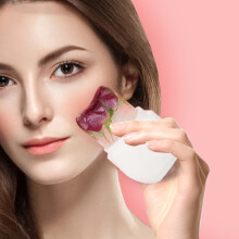 Diamond Ice Tray Silicone Face Massager – 145g, 62*41*111mm, White/Pink/Blue/Purple