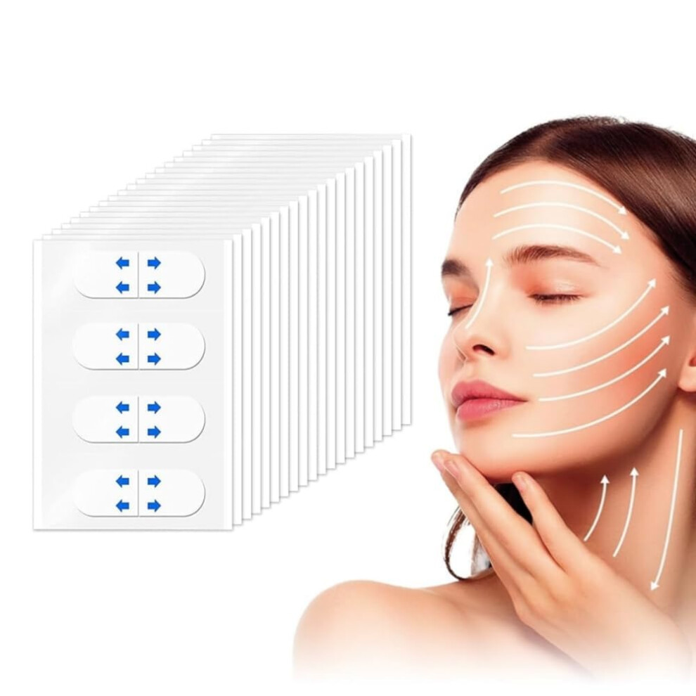 Face Lift Tape 120pcs Invisible Waterproof Instant Lifting for Sagging Skin Double Chin Neck