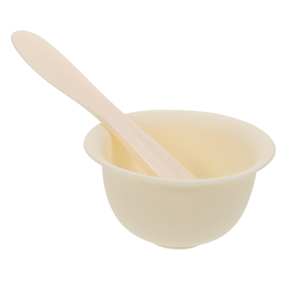 Facial Mask Mixing Bowl Set with Silicone Applicator for DIY Spa Masks, Easy Clean, 2pcs