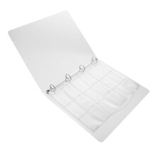 Coin Collection Binder with Transparent DoubleSided Pages for Medallions and Badges Display