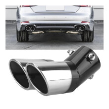 Carbon Fiber Car Exhaust Tip 304 Stainless Steel Tailpipe Trim with Noise Reduction and Style