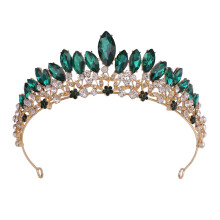 Crystal Crown Bridal Tiara with Elegant Colorful Crystals for Wedding Party and Women Events
