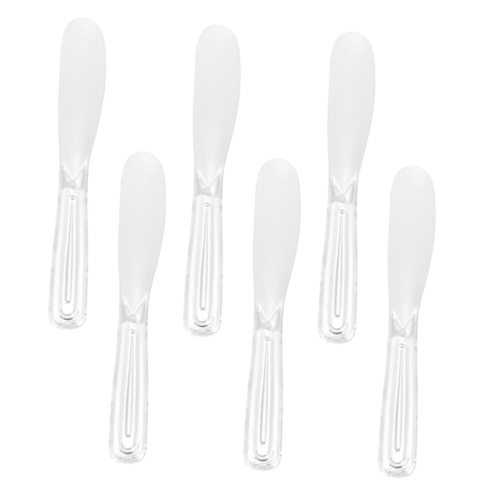 Facial Mask Spatula Set Transparent Cosmetic Mixing Spoons Reusable Skincare Application Tools
