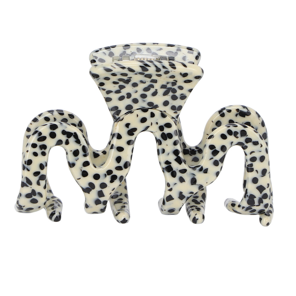 Fashionable Leopard Pattern Hair Claw Clip For Women Stylish Large Size Acetic Acid Hair Accessories Strong Clasping Power Long Wear Comfort