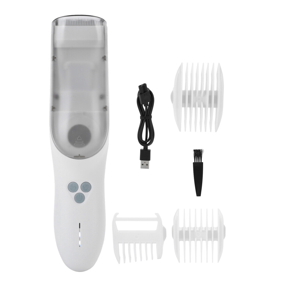 Rechargeable Baby Hair Trimmer With Hair Collector, Ultra Silent Clipper For Infant Grooming, IPX7Waterproof & Removable Blade Design For