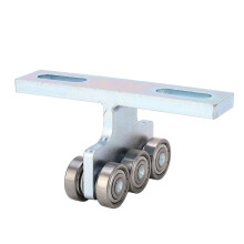 Six Bearing Trolley For Strut Channels, High Strength Galvanized Roller Trolley For Electric Hoist, Quiet Operation And Two Directional Mobility