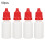 Cosmetic Use Squeeze Bottles Empty Refillable Soft Plastic Fiber Safe Durable Dispensing Caps Sealer Tip Replacement Good Sealing Light Avoidance 4