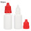 Cosmetic Use Squeeze Bottles Empty Refillable Soft Plastic Fiber Safe Durable Dispensing Caps Sealer Tip Replacement Good Sealing Light Avoidance 3