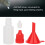 Cosmetic Use Squeeze Bottles Empty Refillable Soft Plastic Fiber Safe Durable Dispensing Caps Sealer Tip Replacement Good Sealing Light Avoidance 7
