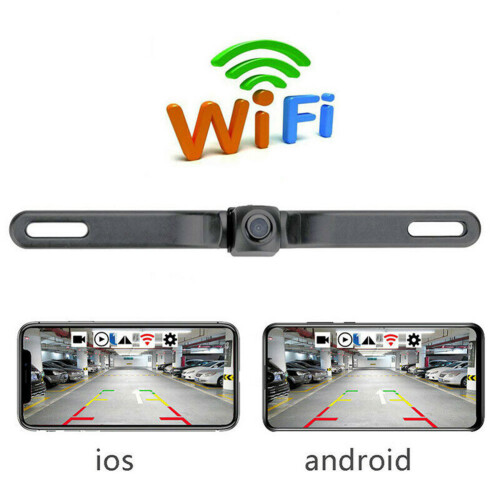 Smart Rear View Camera With WiFi HD Streaming Reversing Aid And Comprehensive Back Coverage, Voice Controlled Interface Adjustable Mount For Compact