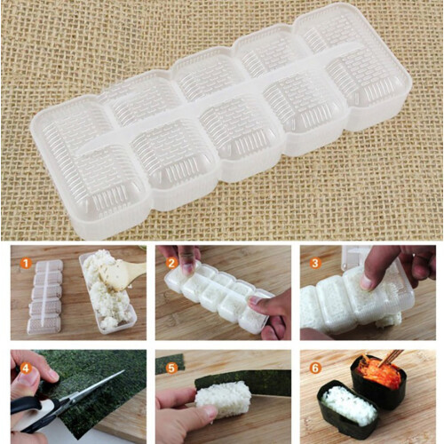 Εύχρηστο Ιαπωνικό Καλούπι Nigiri Sushi για Μπάλες Ρυζιού, Εργαλείο Bento, Ορθογώνιο Μίνι 2