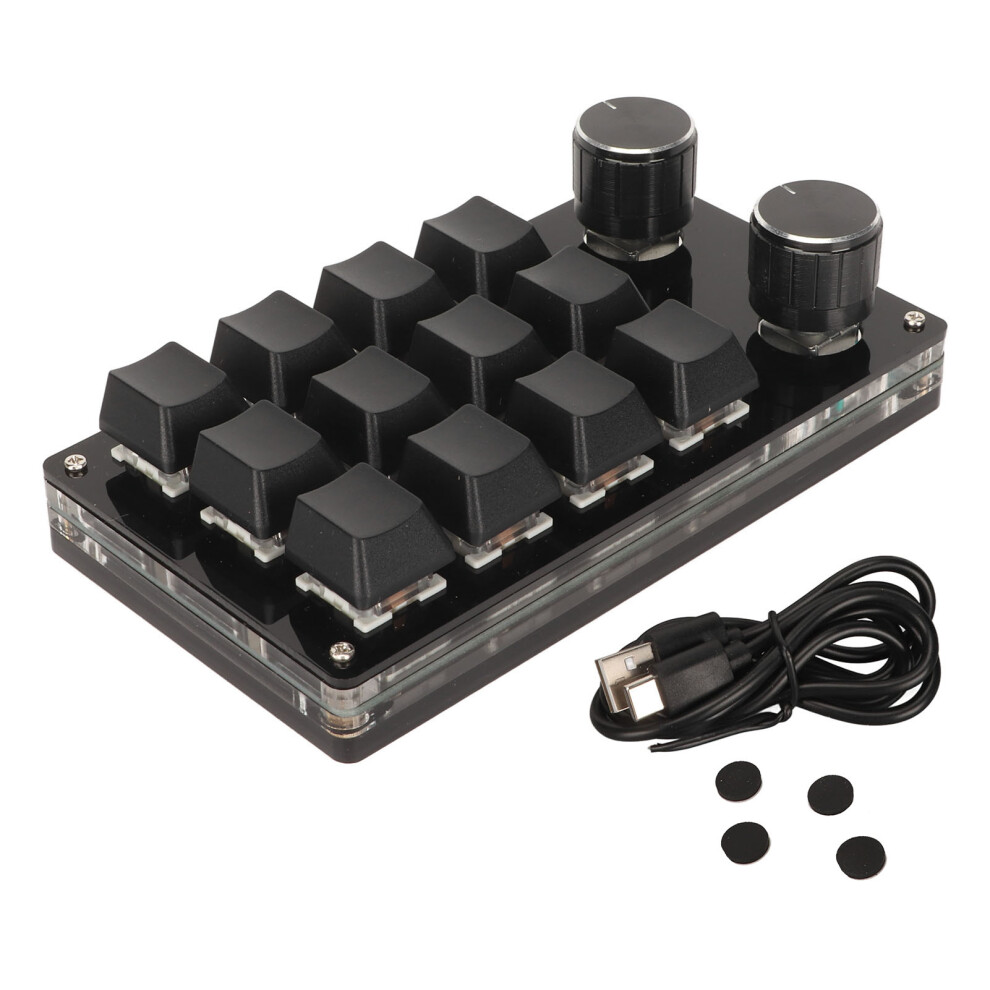 Adjustable Knob Programmable Keyboard, Macro Mechanical Keypad With Usb Wired Connection, Plug And Play Multifunctional Mechanical Keyboard Space 9432746004584