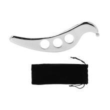 Therapeutic Gua Sha Tool For Deep Tissue Relief, Premium Stainless Steel Instrument With Ergonomic Handle And Mirror Polish Finish, Ideal For Muscle