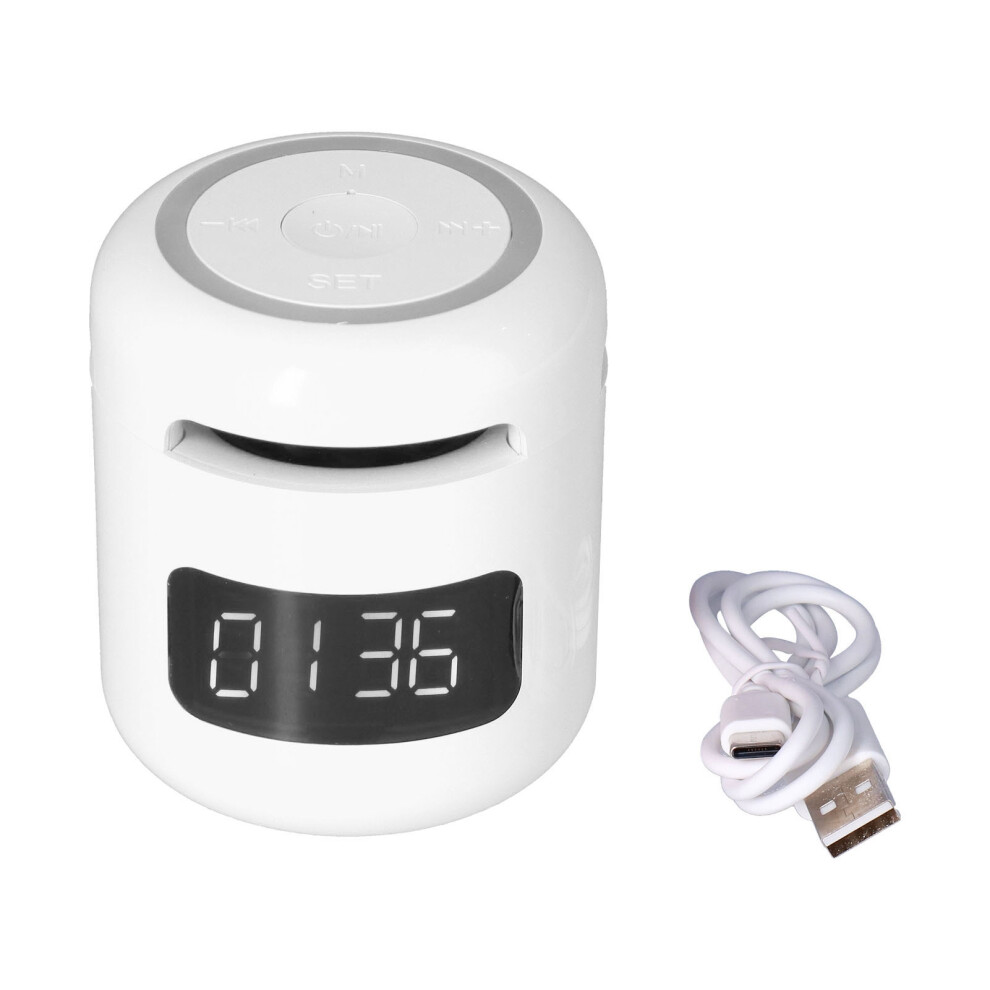 Bluetooth Speaker With Led Decoration And Fm Radio, Noise-Cancelling Microphone And Enhanced Bass, Lightweight Design With 40 Hours Playback For Home 9432746005048