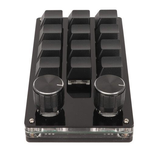 Usb Wired Macro Mechanical Keypad, Fully Programmable Keyboard With Adjustable Knobs, Plug And Play Multifunctional Mechanical Keyboard Space Saving 2