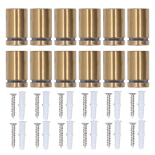 Tornillos separadores de montaje en pared de acero inoxidable, estilo moderno, fácil instalación, resistentes a arañazos y corrosión, herrajes