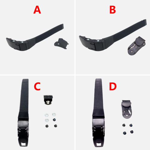 Inline Skate Straps with Buckles, Adjustable Roller Skate Replacement Kit, Durable Nylon with Screws 2