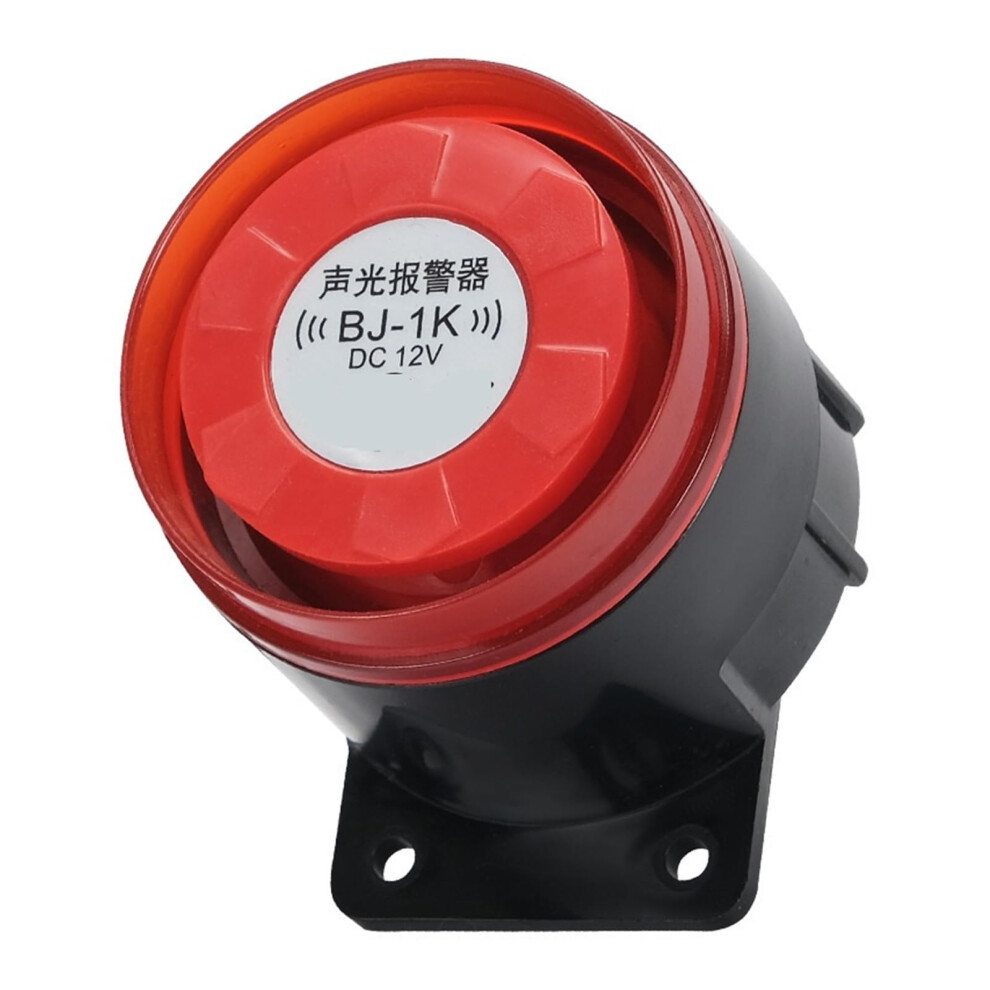 Decibel Burglar Alarm Siren 220V Sound Alert Buzzer With Warning Flash Light For Home Security 9455672951302