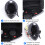 E1+ Motorcycle Bluetooth Headset with Noise Reduction, Bluetooth 5.1 Helmet Intercom and Voice Assistant 4