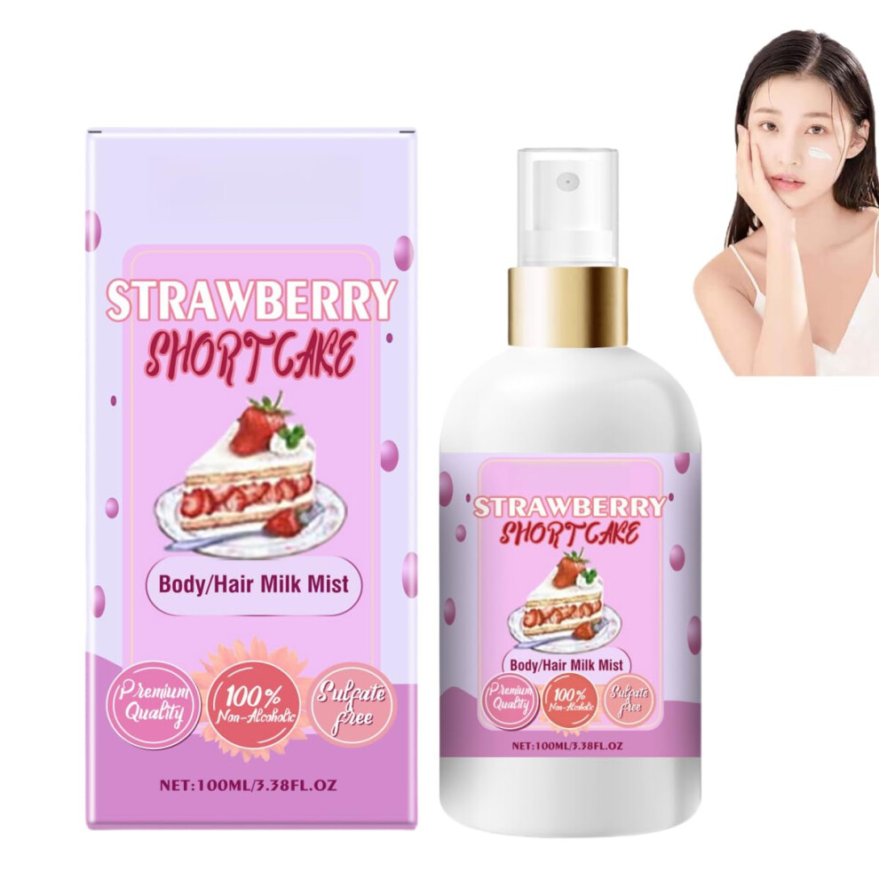 Cream Vanilla Body Mist And Lotion Spray 100Ml Longlasting Sweet Puff Scent For All Skin Types