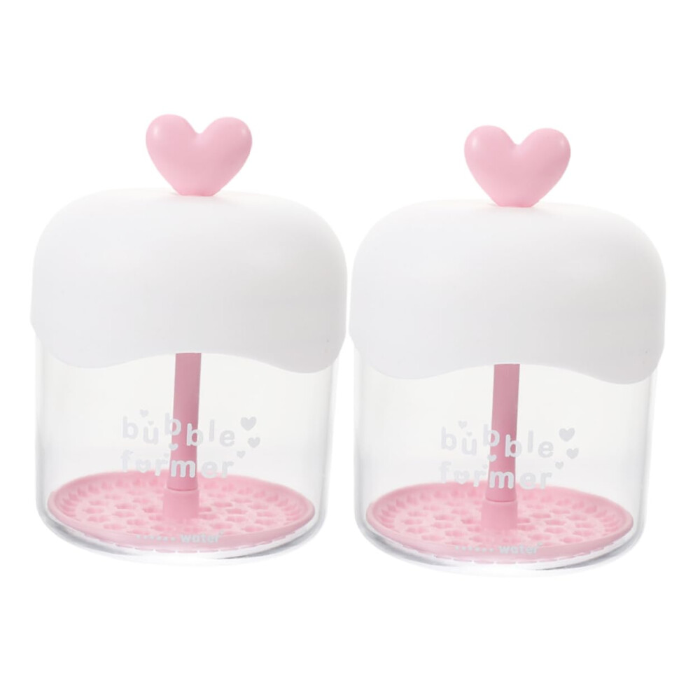 Facial Foam Maker Cup Set 2pcs with Quick Rich Foam for Facial Cleanser and Travel Foaming Soap Dispenser
