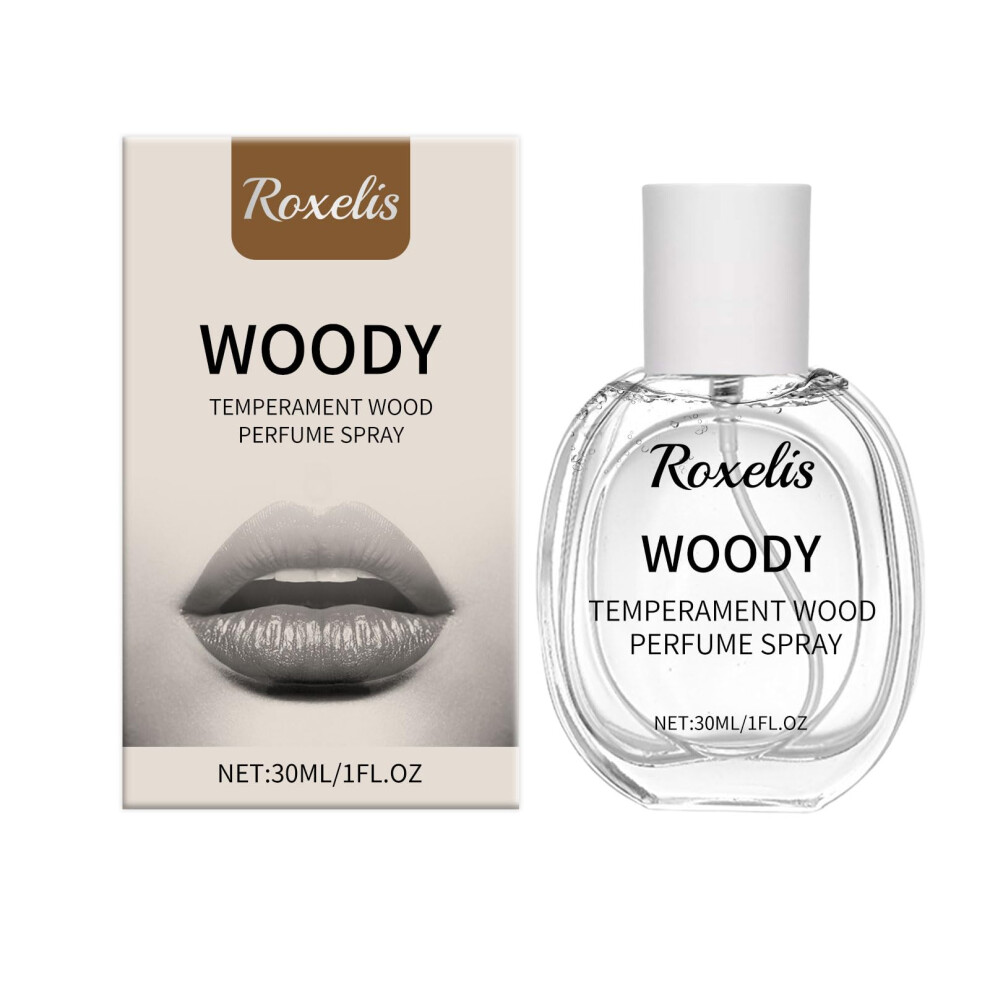 Long Lasting Woody Perfume 30ml with Musk and Jasmine, Oriental Eau de Toilette Travel Size