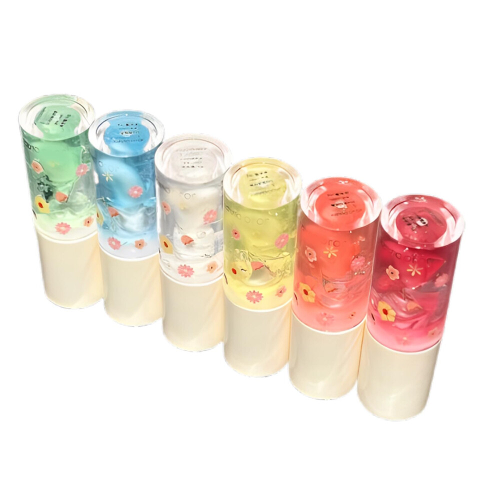 Hydrating Lip Oil Set with Fruit Extracts, Moisturizing Gloss for Dry Chapped Lips, 6PCS