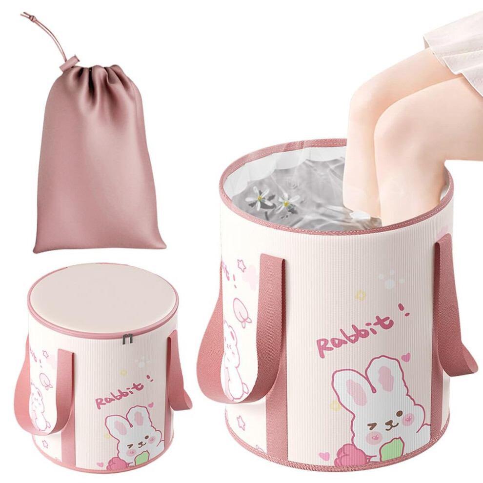 Foldable Foot Bath Basin Large Capacity HeatResistant Collapsible Spa Bucket for Home and Travel