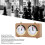 Vintage Mechanical Chess Clock with Large Dials, Wind-Up, Tan 5