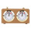 Vintage Mechanical Chess Clock with Large Dials, Wind-Up, Tan 2